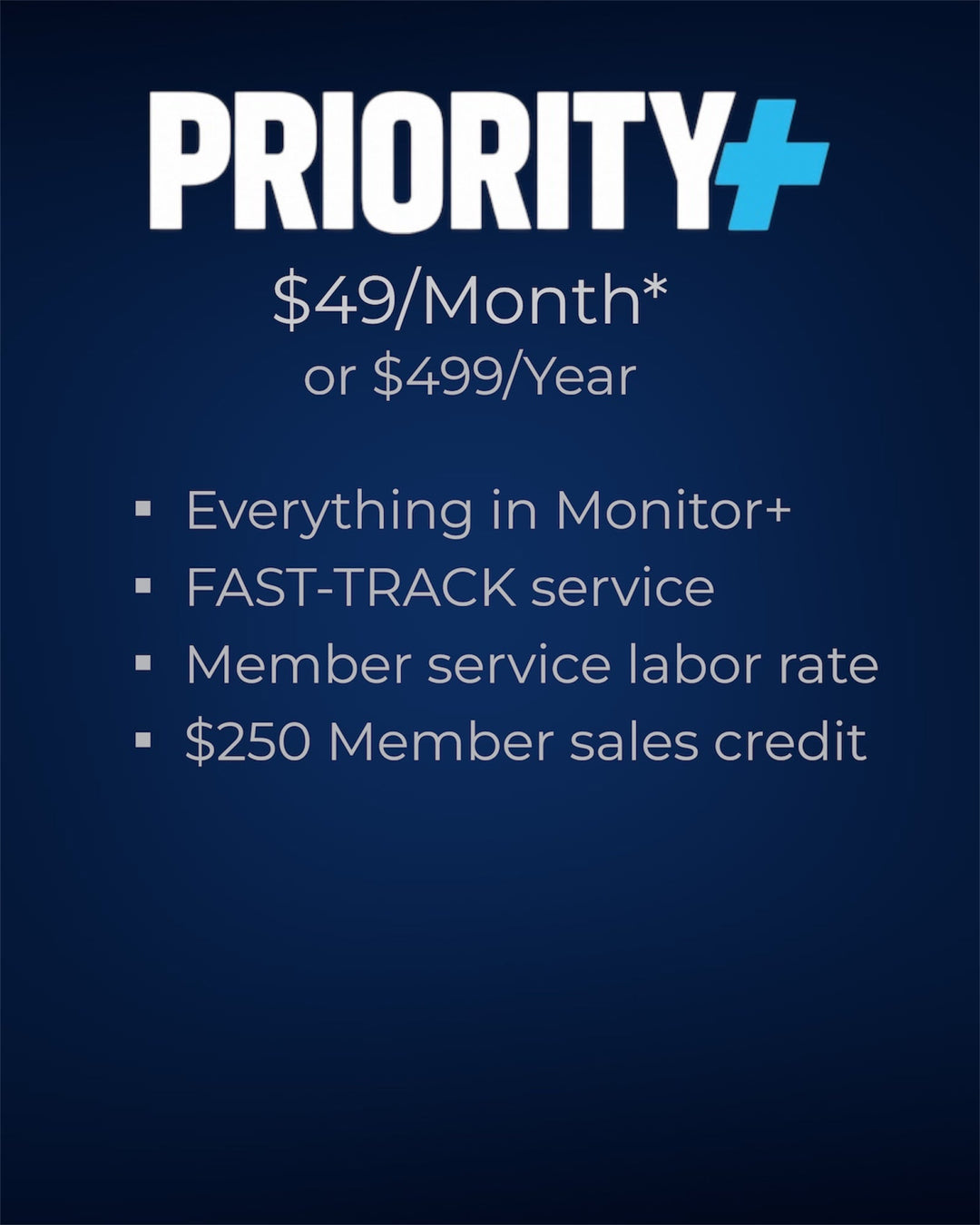 Priority+ Memberships